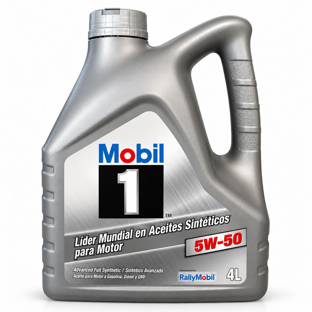 ACEITE DE MOTOR MOBIL 5W50 1 ADVANCED SINTÉTICO 4 LITROS