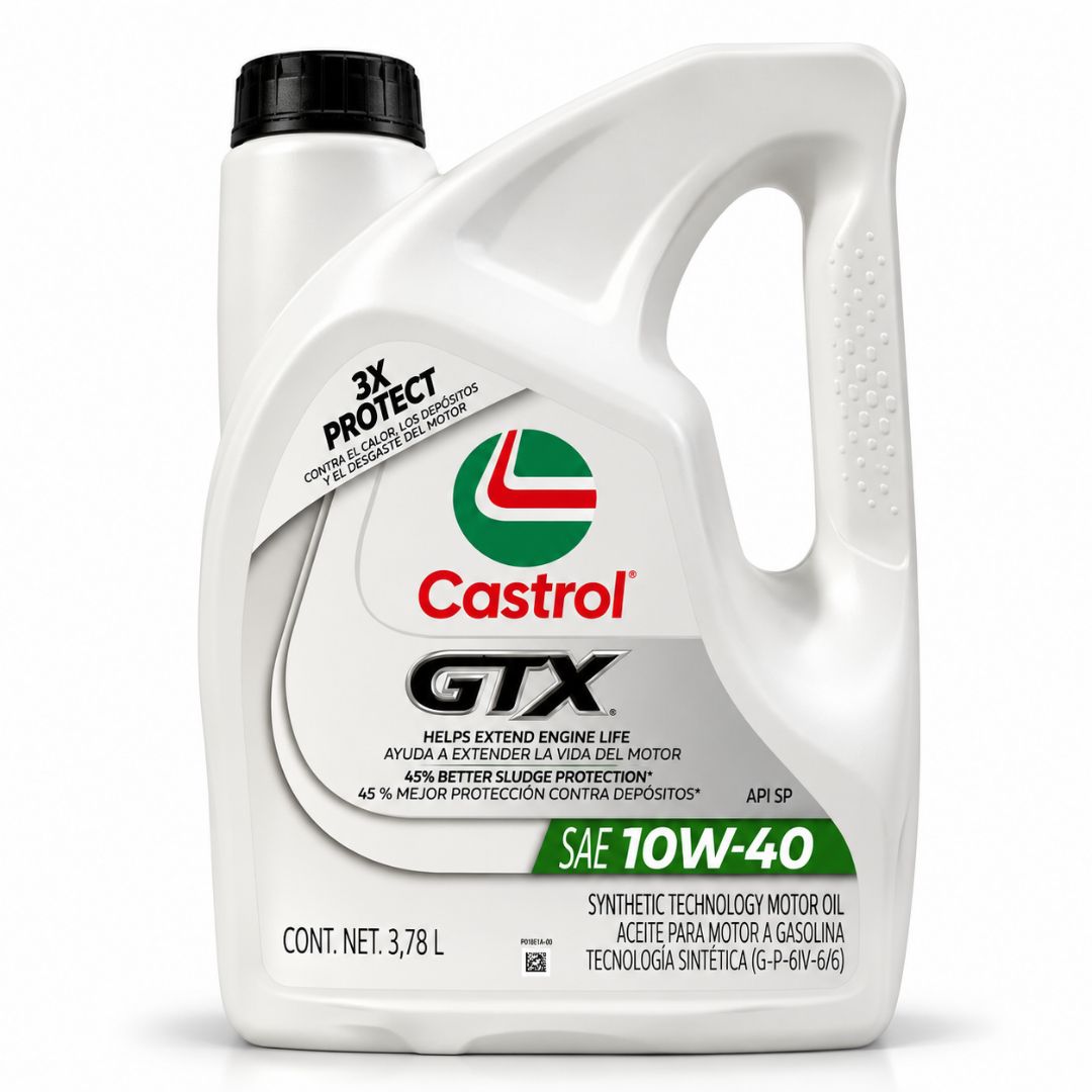 ACEITE DE MOTOR CASTROL GTX 10W40 3.78 LITROS