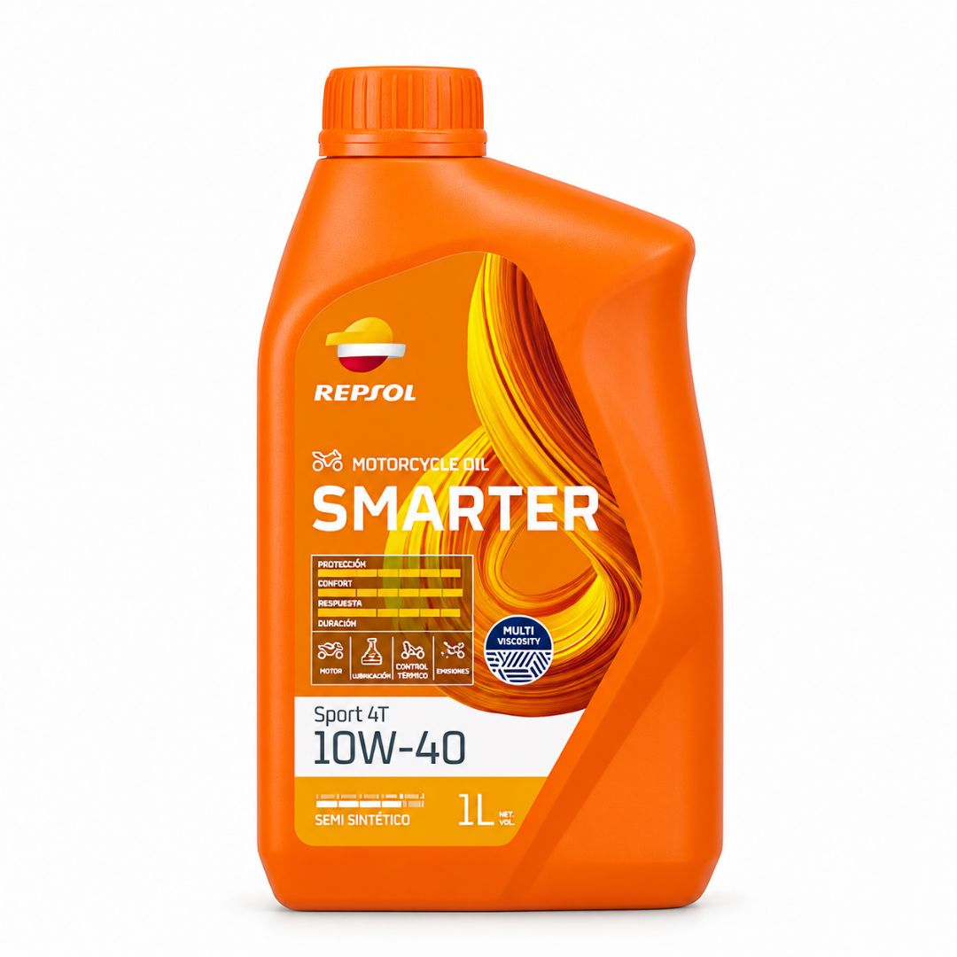 ACEITE REPSOL MOTO SMARTER SPORT 4T 10W40 SEMI SYNT 1 LITRO
