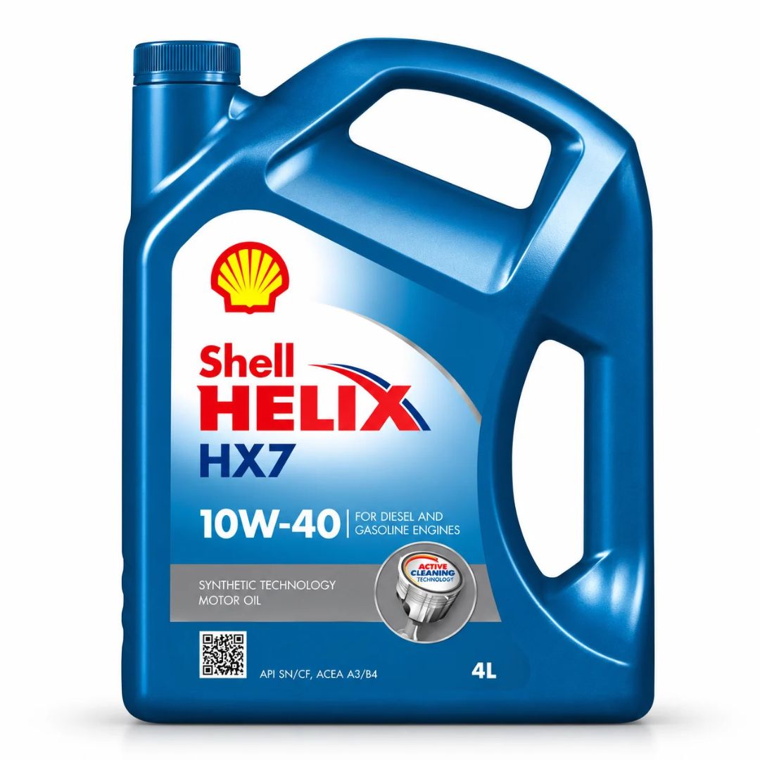ACEITE SHELL HELIX DE MOTOR 10W/40 HX7 SINTETICO 4 LITROS