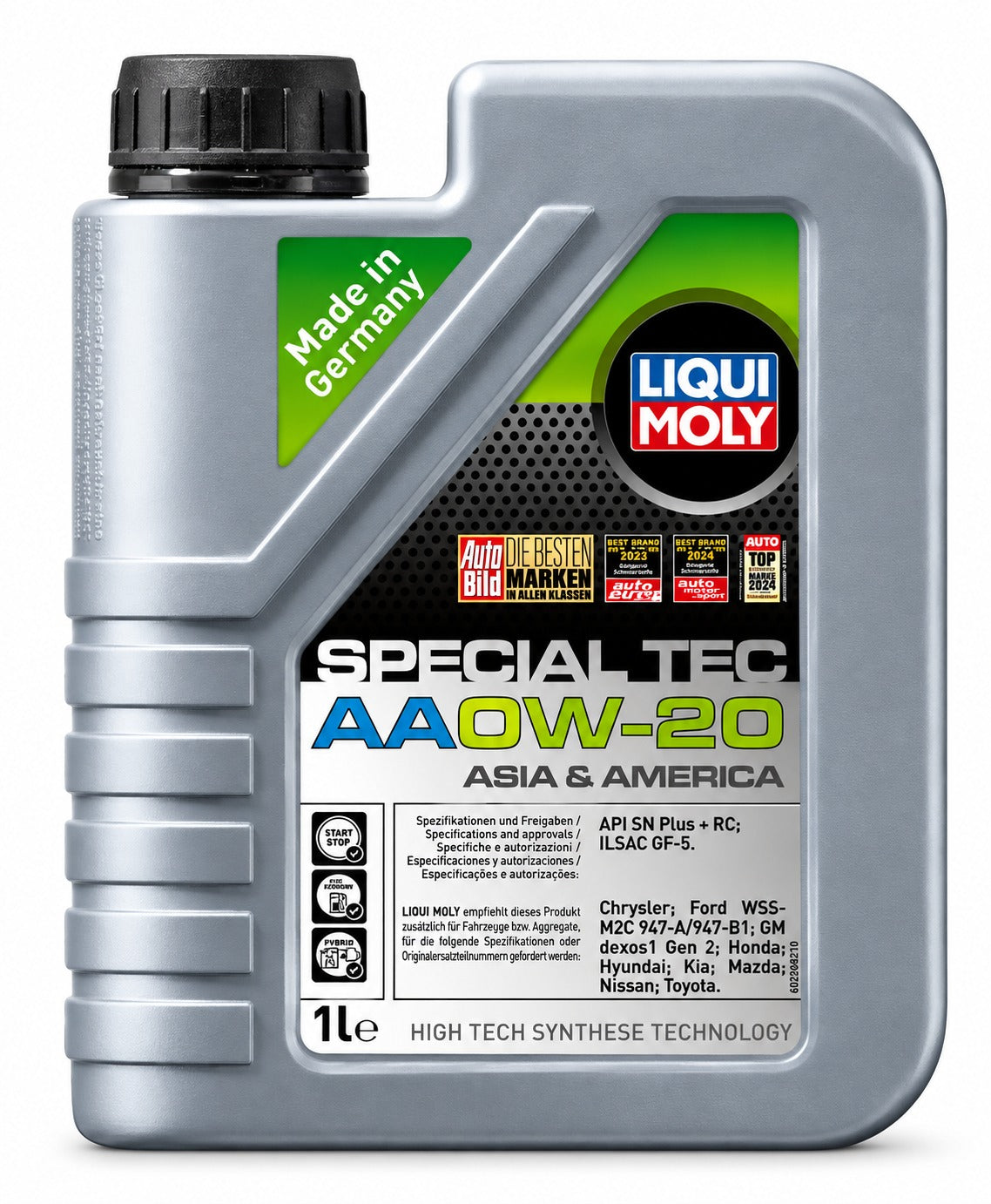 ACEITE DE MOTOR 0W20 LIQUI MOLY SINTÉTICO SPECIAL TEC AA 1 LITRO