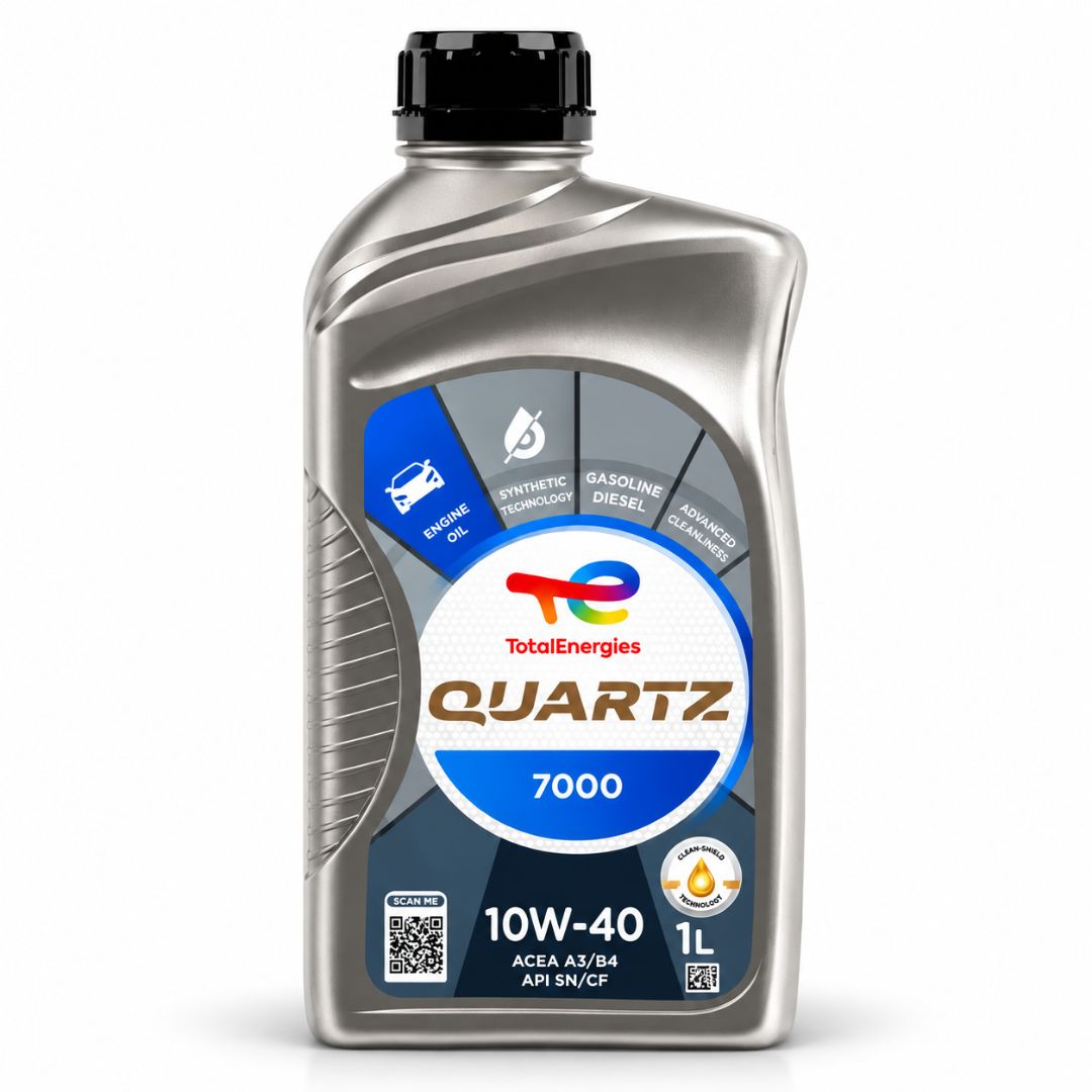 ACEITE DE MOTOR 10W40 7000 SINTÉTICO 1 LITROS TOTAL QUARTZ