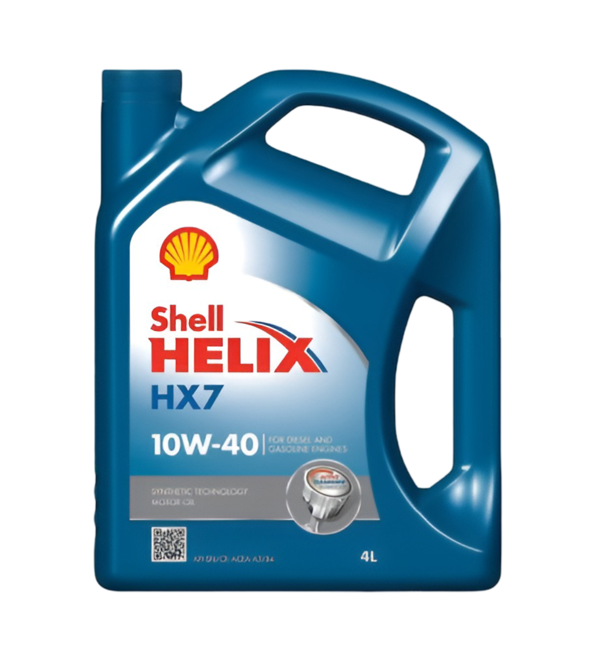 ACEITE DE MOTOR 10W/40 HX7 SINTETICO 4L. SHELL HELIX