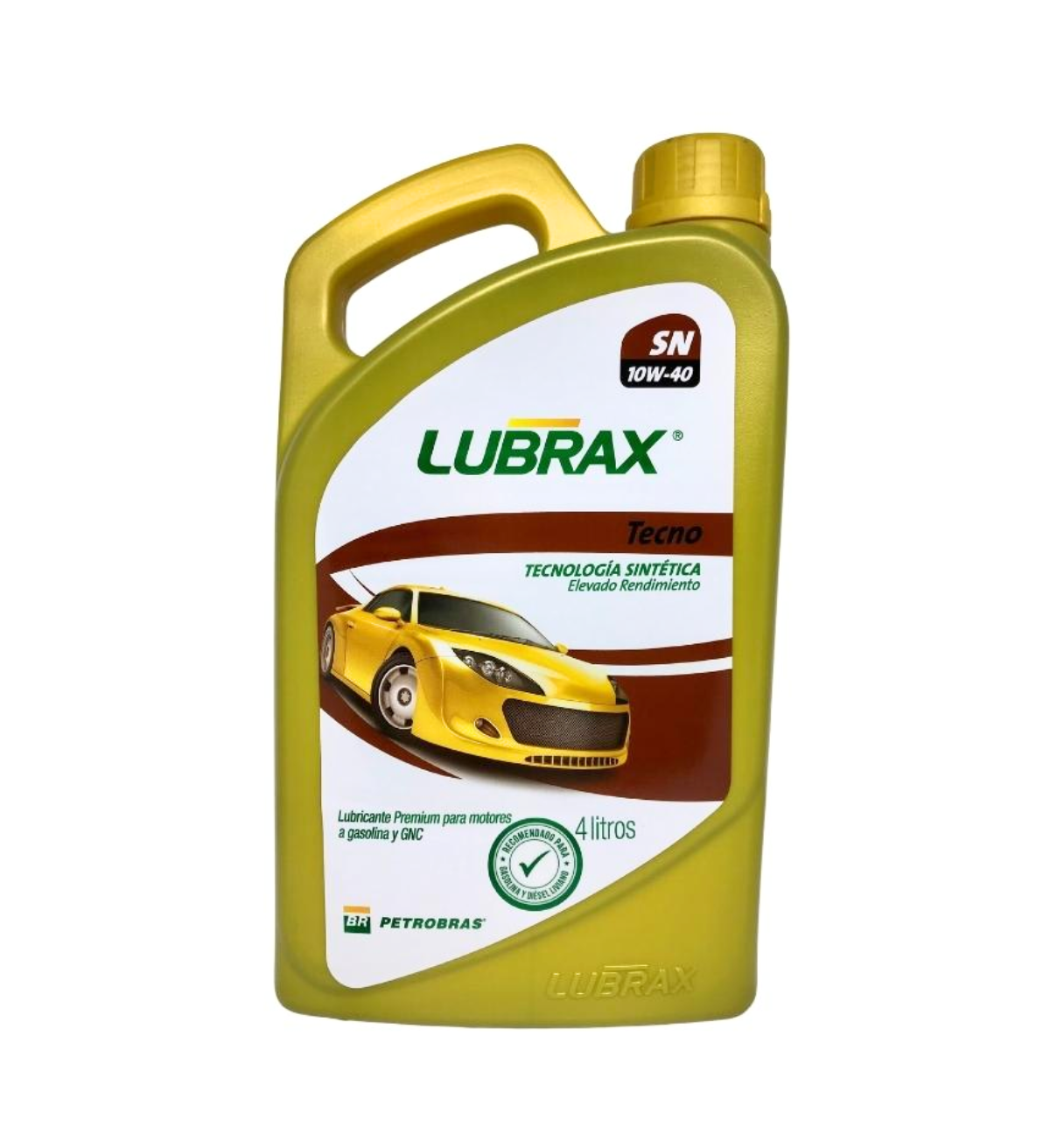 ACEITE DE MOTOR 10W/40 TECNO SINTETICO 4L. LUBRAX