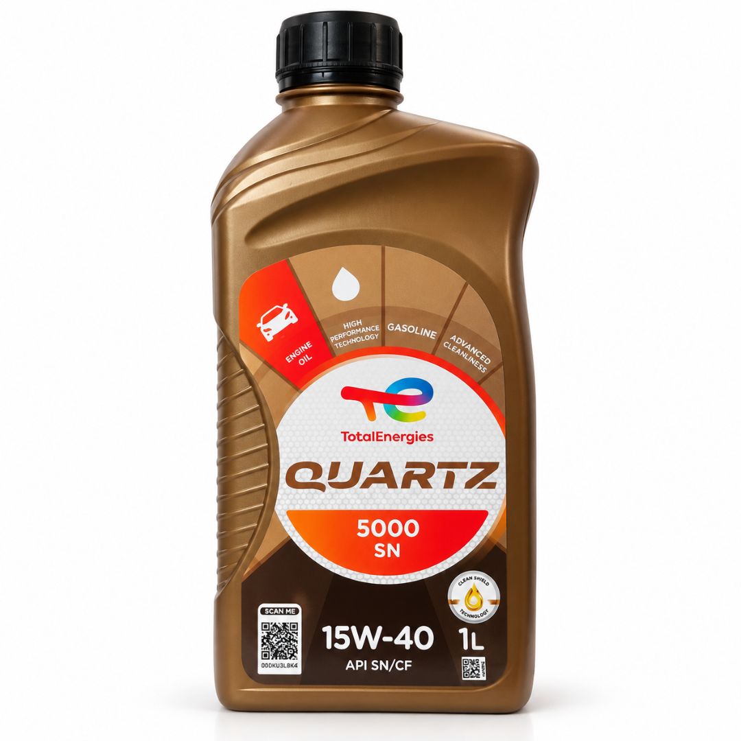 ACEITE DE MOTOR 15W40 5000 MINERAL 1 LITRO TOTAL QUARTZ