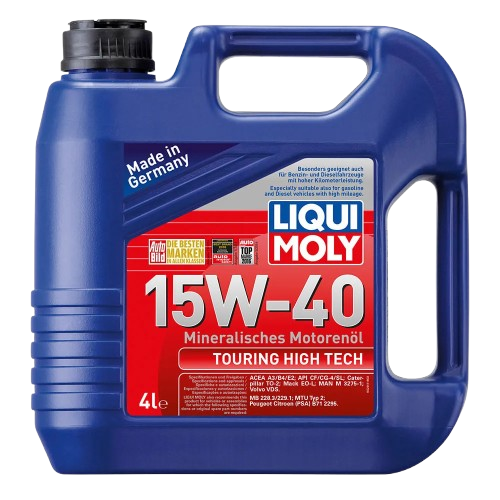 ACEITE DE MOTOR 15W/40 TOURING HIGH TECH 4L. LIQUI MOLY