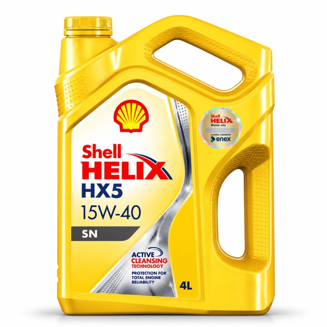 ACEITE DE MOTOR SHELL HELIX 15W40 HX5 4 LITROS MINERAL GASOLINA