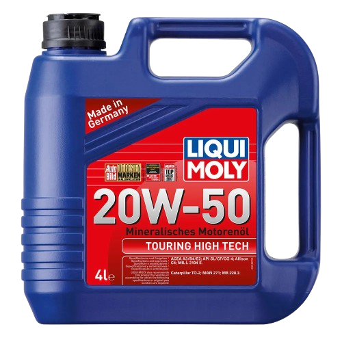 ACEITE DE MOTOR 20W/50 TOURING HIGH TECH MINERAL 4L. LIQUI MOLY
