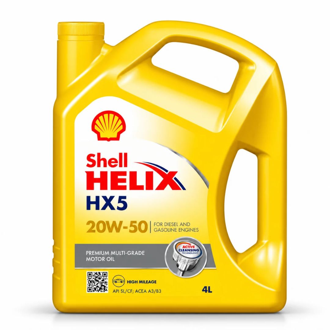 ACEITE DE MOTOR SHELL HELIX 20W50 HX5 4 LITROS MINERAL GASOLINA