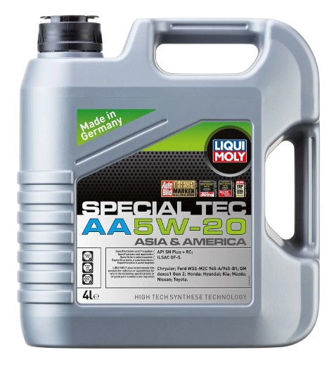 ACEITE DE MOTOR 5W/20 LIQUI MOLY SPECIAL TEC 4L. SINTETICO.