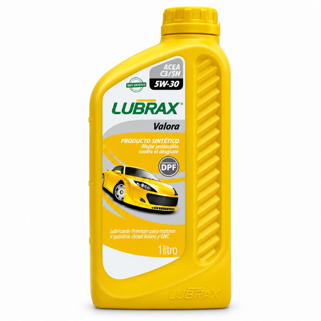 ACEITE DE MOTOR LUBRAX 5W30 VALORA SINTETICO 1 LITRO