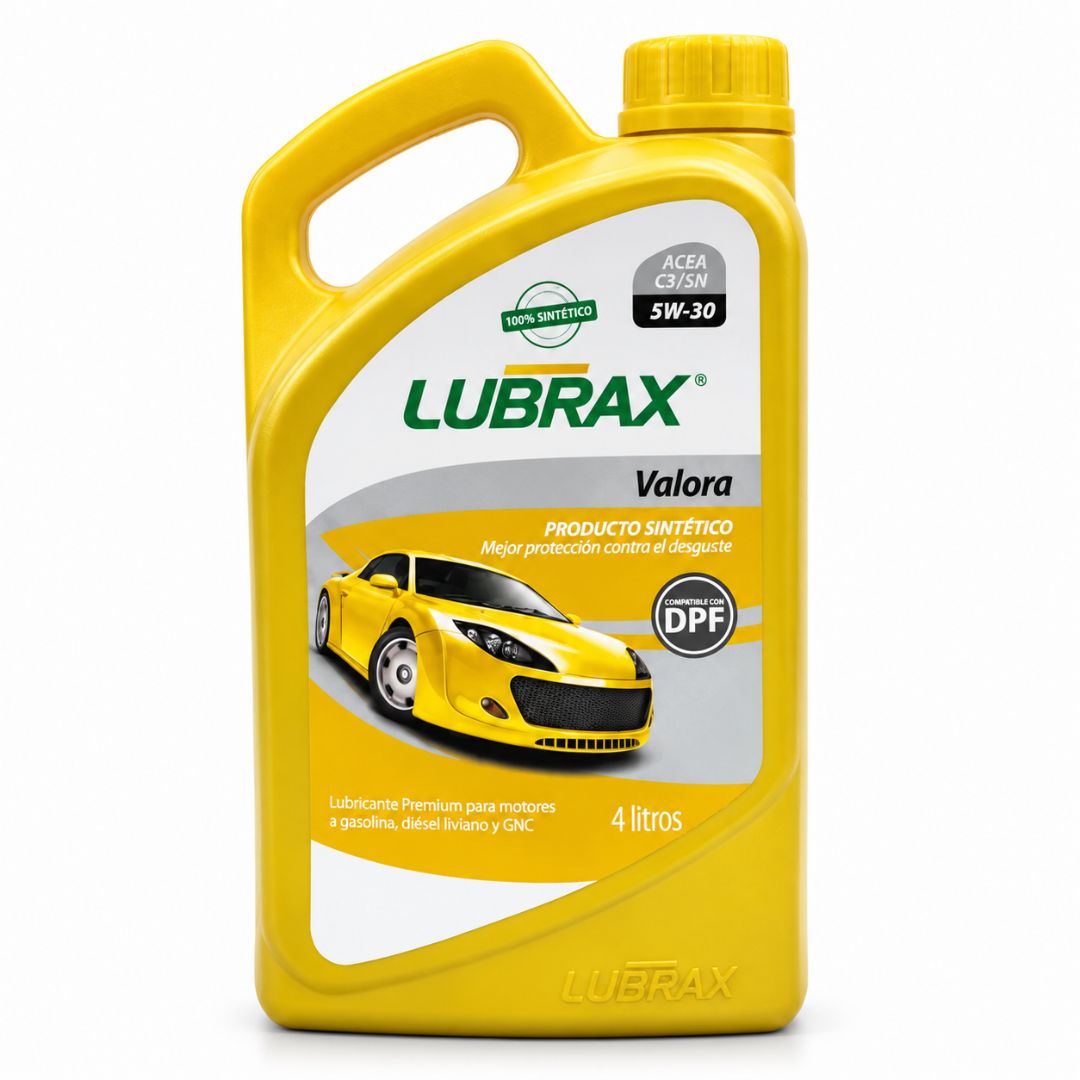ACEITE DE MOTOR LUBRAX 5W30 VALORA SINTETICO 4 LITROS