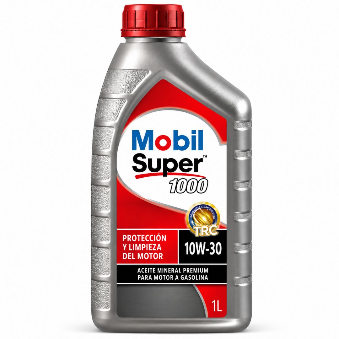 ACEITE DE MOTOR MOBIL 10W30 SUPER X1 1000 MINERAL GASOLINA 1 LITRO