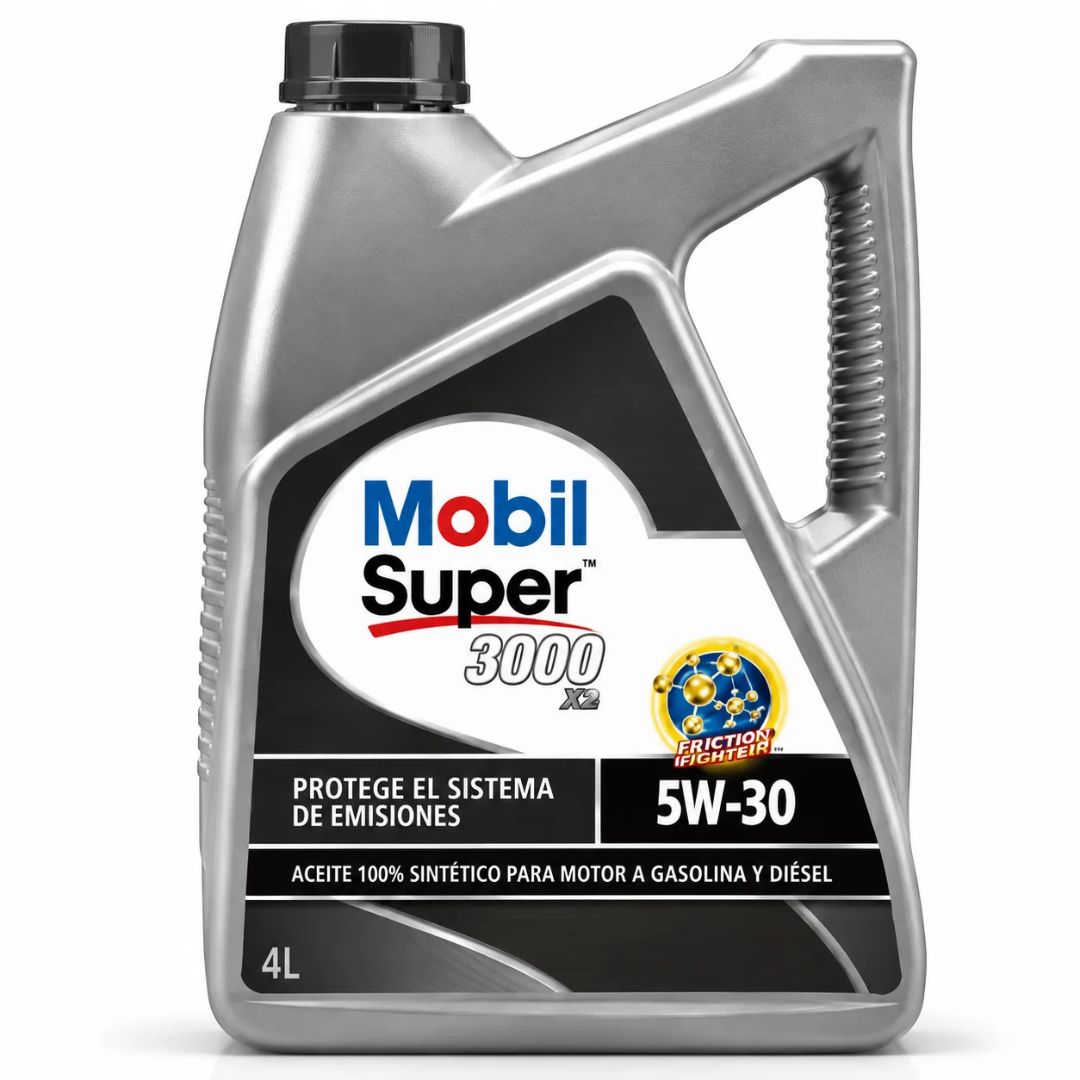 ACEITE DE MOTOR MOBIL 5W30 SUPER 3000 SINTETICO 4 LITROS