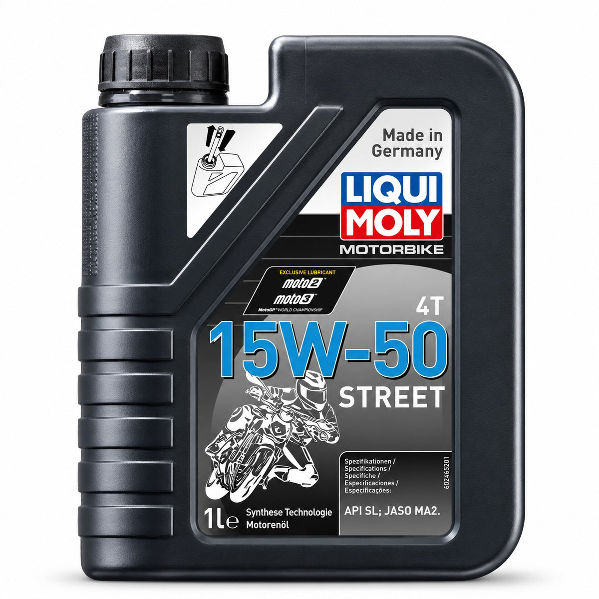 ACEITE LIQUI MOLY MOTORBIKE 15W50 4T STREET 1 LITRO