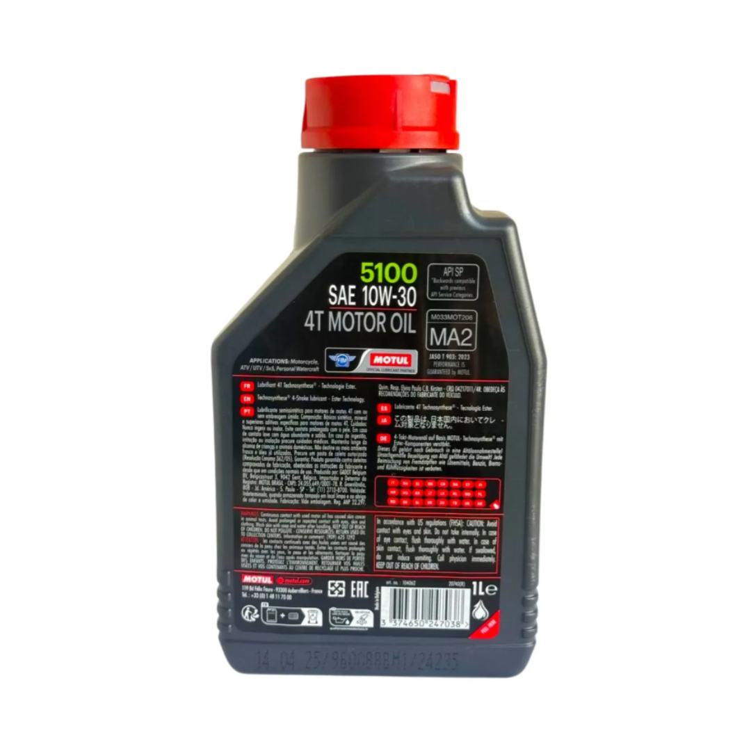 ACEITE MOTUL 5100 10W30 4T 1LT (MOTO) 2
