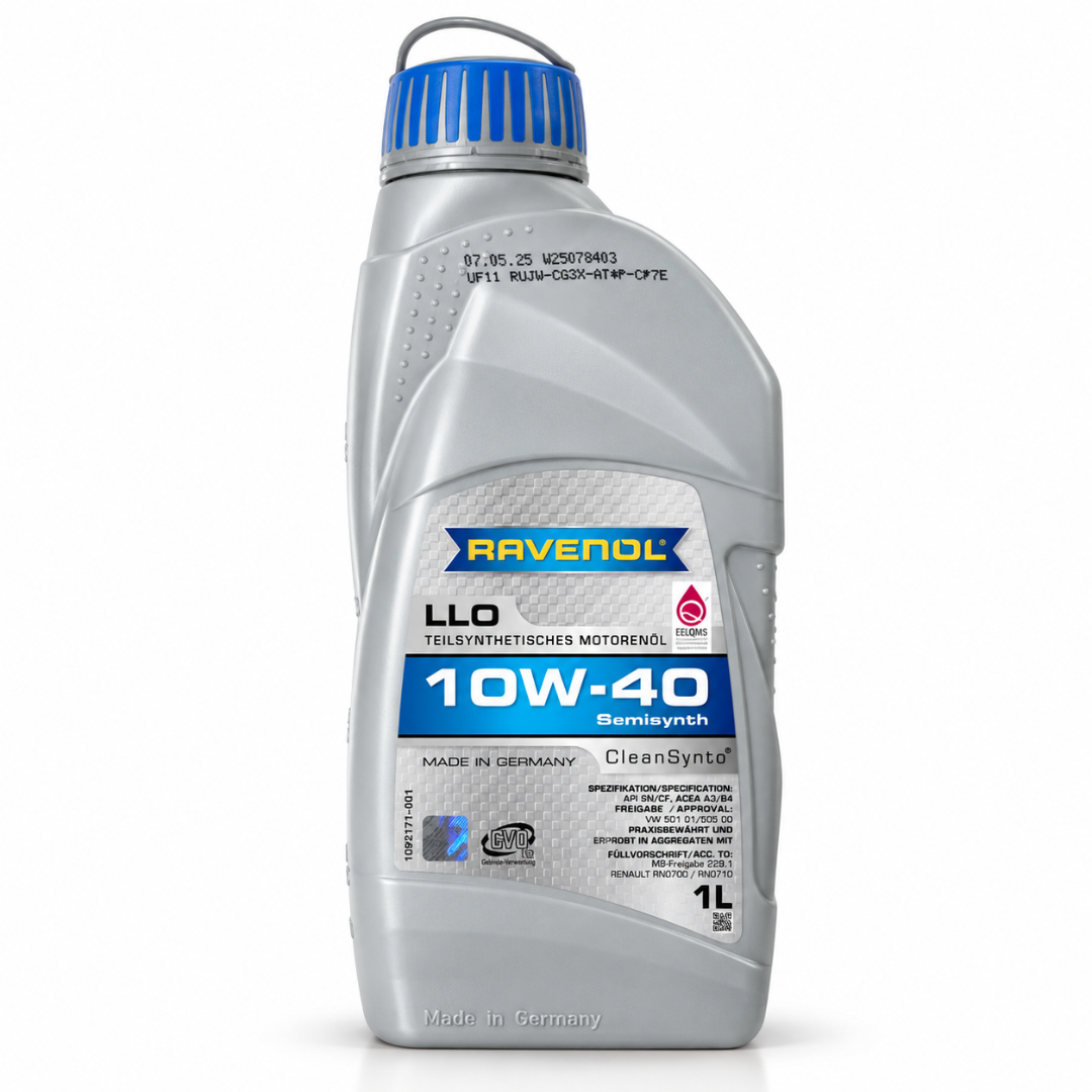 ACEITE DE MOTOR 10W40 LLO SEMI SINTETICO 1L. DIESEL/BENCINA RAVENOL
