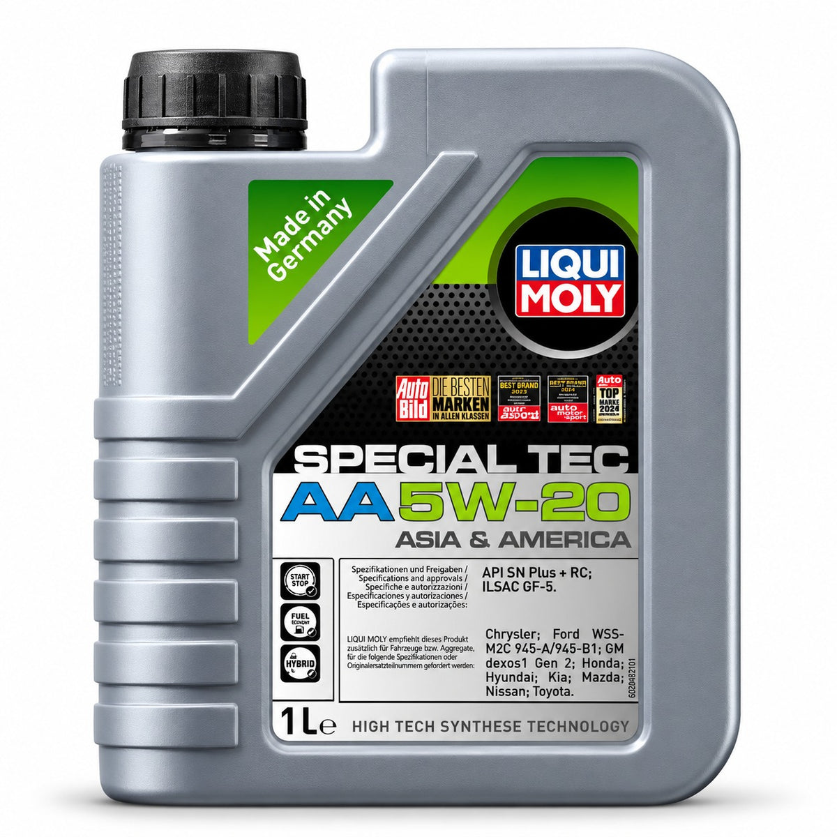 ACEITE DE MOTOR 5W20 LIQUI MOLY SPECIAL TEC SINTÉTICO 1 LITRO