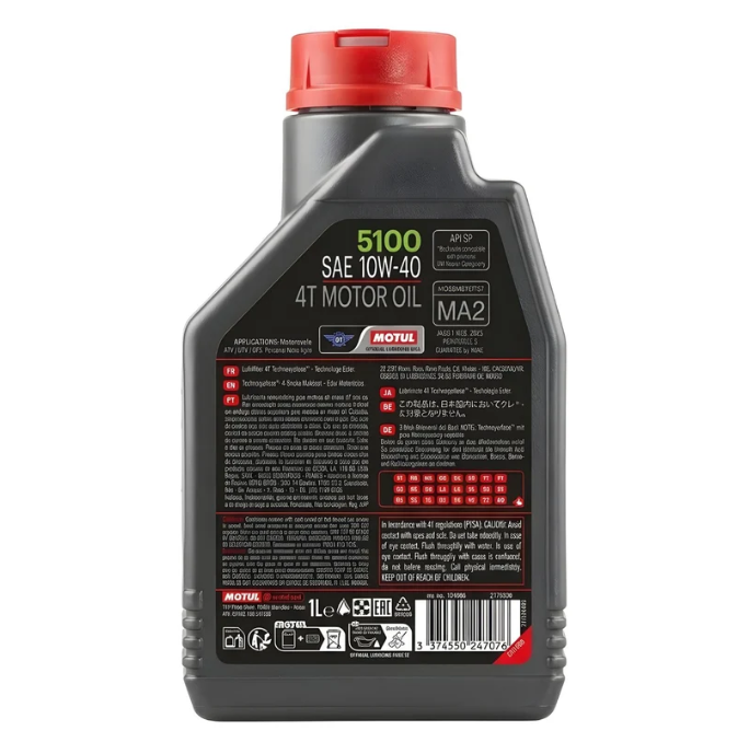 ACEITE MOTUL 5100 10W40 4T 1LT (MOTO) 2