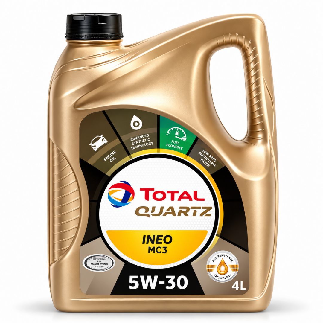 ACEITE DE MOTOR 5W30 INEO MC3 SINTETICO 4 LITROS TOTAL QUARTZ