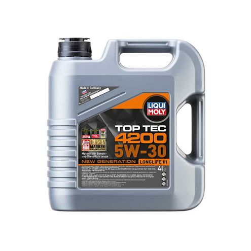 ACEITE DE MOTOR 5W/30 LIQUI MOLY TOP TEC 4200 4L. SINTETICO.