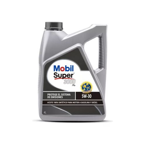 ACEITE DE MOTOR 5W/30 SUPER 3000 SINTETICO 4L. MOBIL