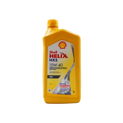 ACEITE DE MOTOR 15W/40 HX5 1L MINERAL GASOLINA. SHELL HELIX