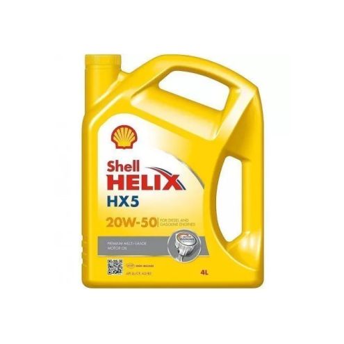 ACEITE DE MOTOR 20W/50 HX5 4L MINERAL GASOLINA. SHELL HELIX