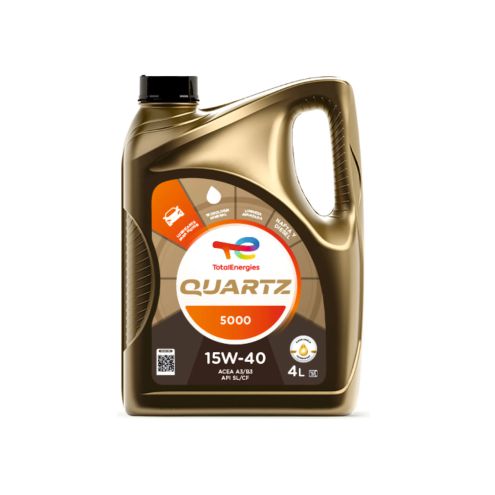 ACEITE DE MOTOR 15W/40 5000 MINERAL 4L. TOTAL QUARTZ