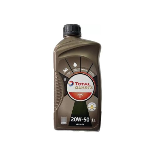 ACEITE DE MOTOR 20W/50 5000 MINERAL 1L. TOTAL QUARTZ