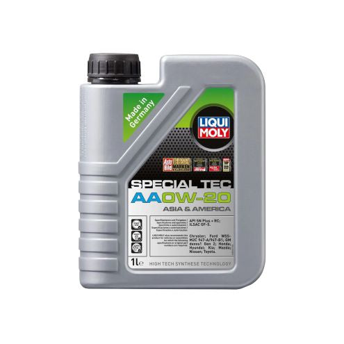 ACEITE DE MOTOR 0W/20 LIQUI MOLY SPECIAL TEC AA 1L. SINTETICO.