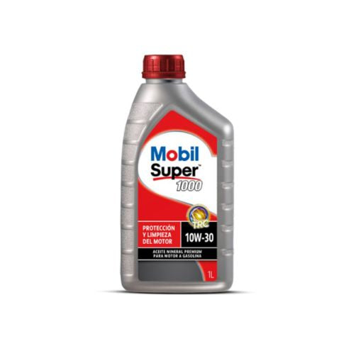 ACEITE DE MOTOR 10W/30 SUPER 1000 MINERAL GASOLINA 1L. MOBIL