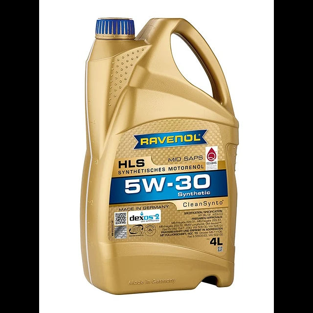 ACEITE DE MOTOR 5W/30 HLS FULL SINTETICO 4L. RAVENOL