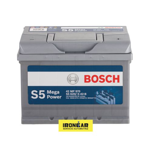 BATERIA BOSCH 62AH 12V 560CCA POSITIVO DERECHO (S5 62D-42-B)