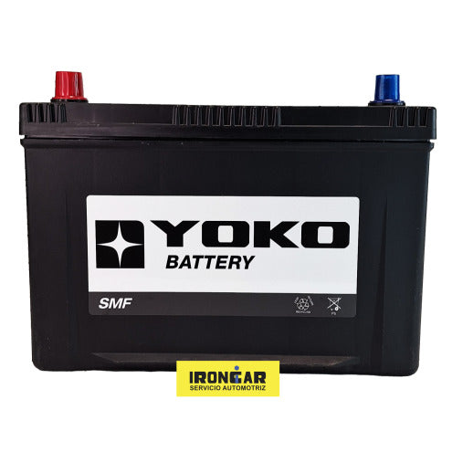 BATERIA YOKO 90AH 12V 770CCA POSITIVO IZQUIERDO (SMF 105D31R)