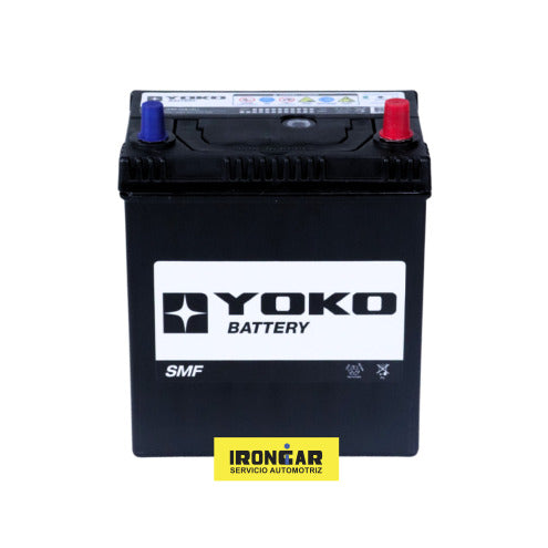 BATERIA YOKO 35AH 12V 330CCA POSITIVO DERECHO (SMF 40B19L)