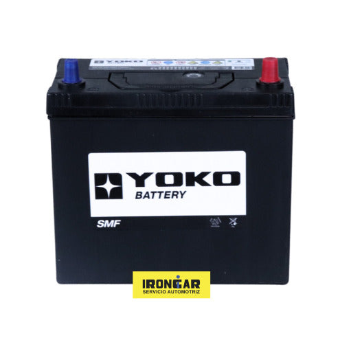 BATERIA YOKO 45AH 12V 430CCA POSITIVO DERECHO (SMF 55B24LS)