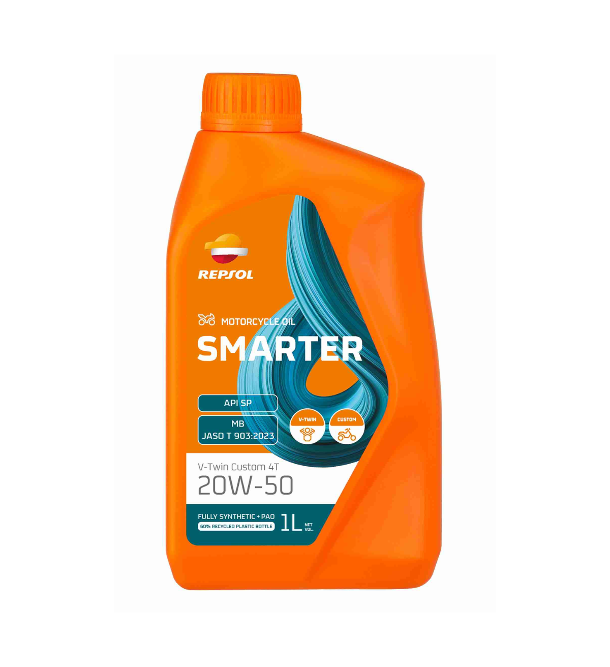 REPSOL MOTO SMARTER V-TWIN 4T 20W50 FULL SYNT 1LT