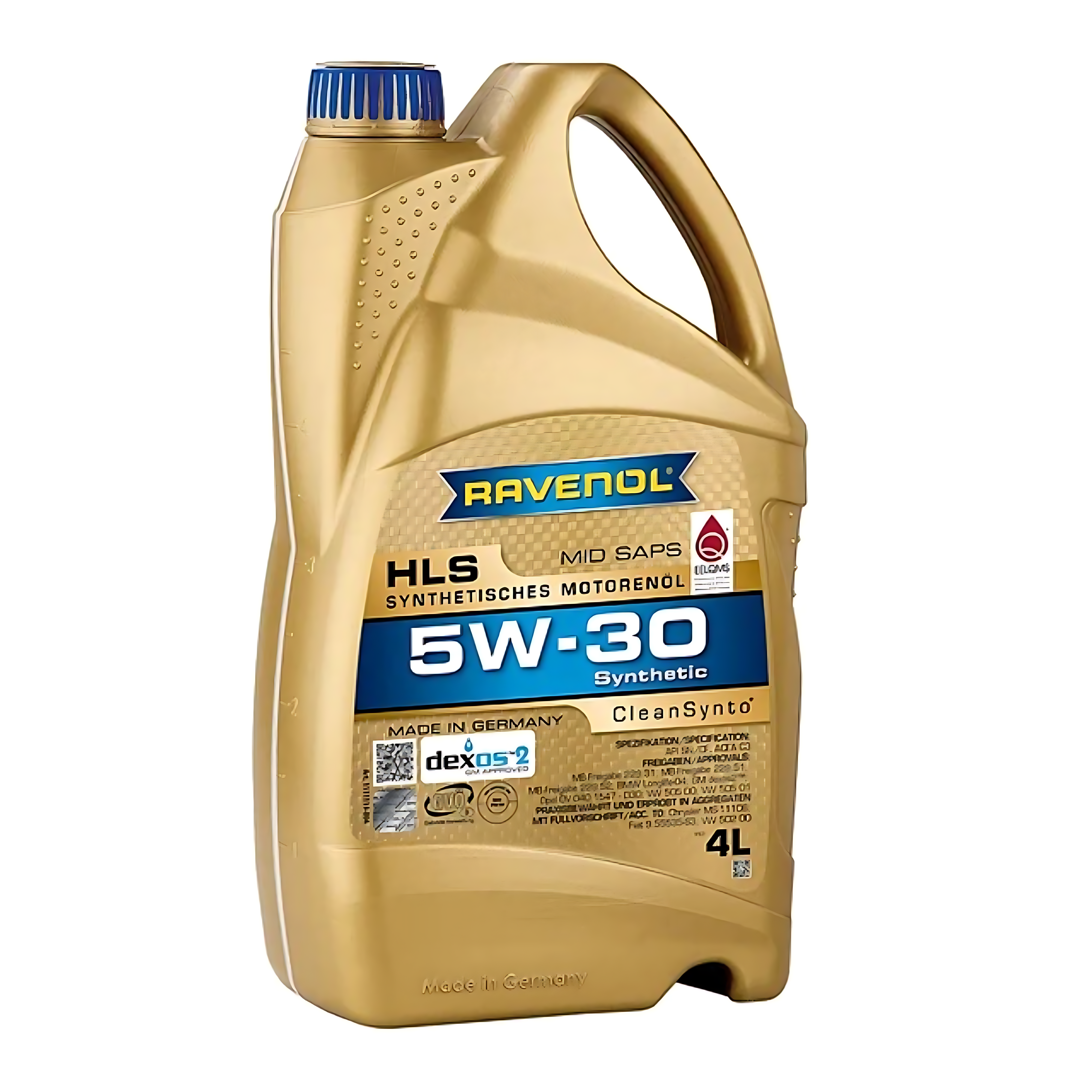 ACEITE DE MOTOR 5W/30 HLS FULL SINTETICO 4L. RAVENOL
