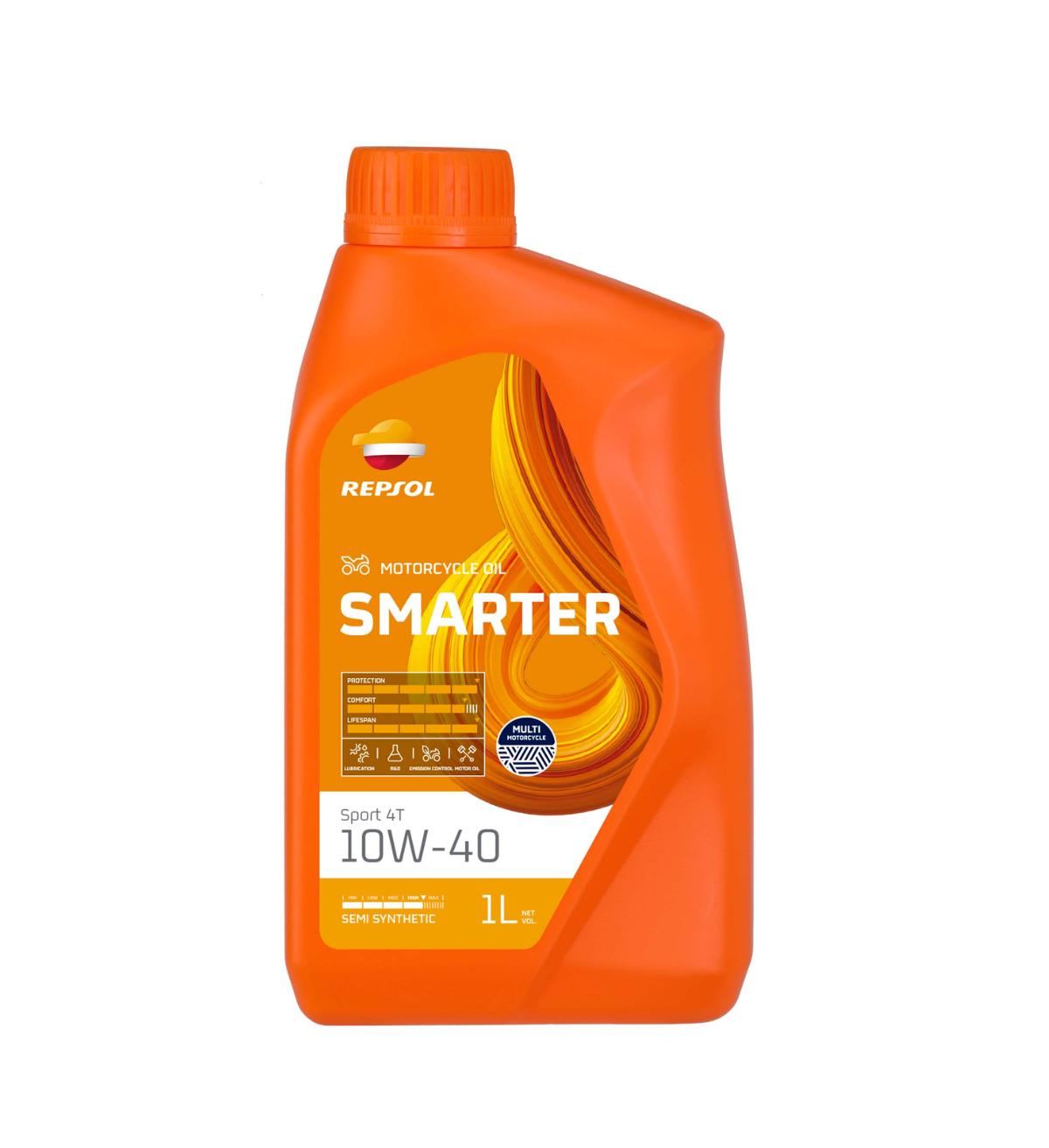 REPSOL MOTO SMARTER SPORT 4T 10W40 SEMI SYNT 1L