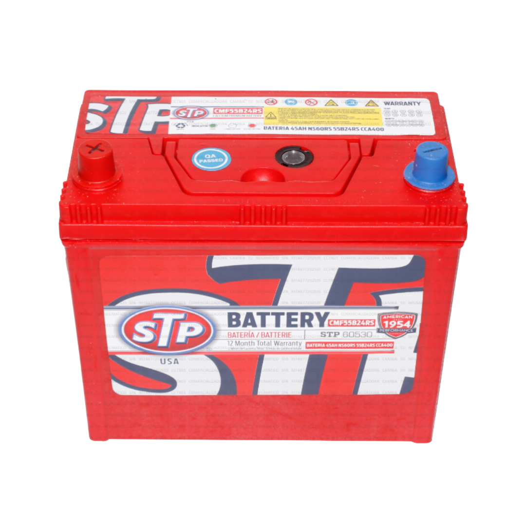 BATERIA STP 45AH 12V 400CCA POSITIVO IZQUIERDO (55B24RS)