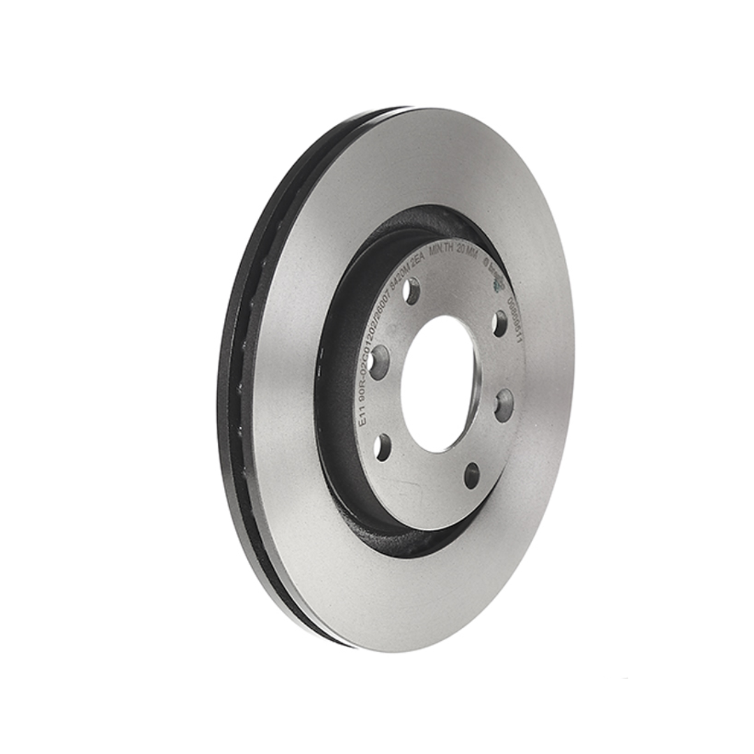 D026 DISCO DE FRENO DELANTERO PEUGEOT PARTNER/206/307/CIT.BERLINGO/C2/C3 TORRE 12mm 266mm. BREMBO.