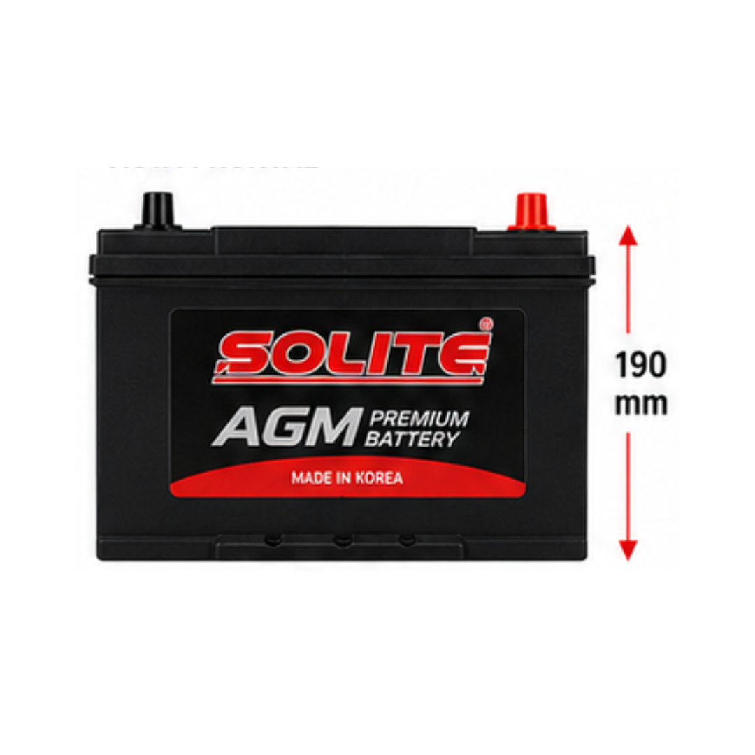 BATERIA SOLITE 70AH 12V 760CCA STAR-STOP POSITIVO DERECHO (AGM70)