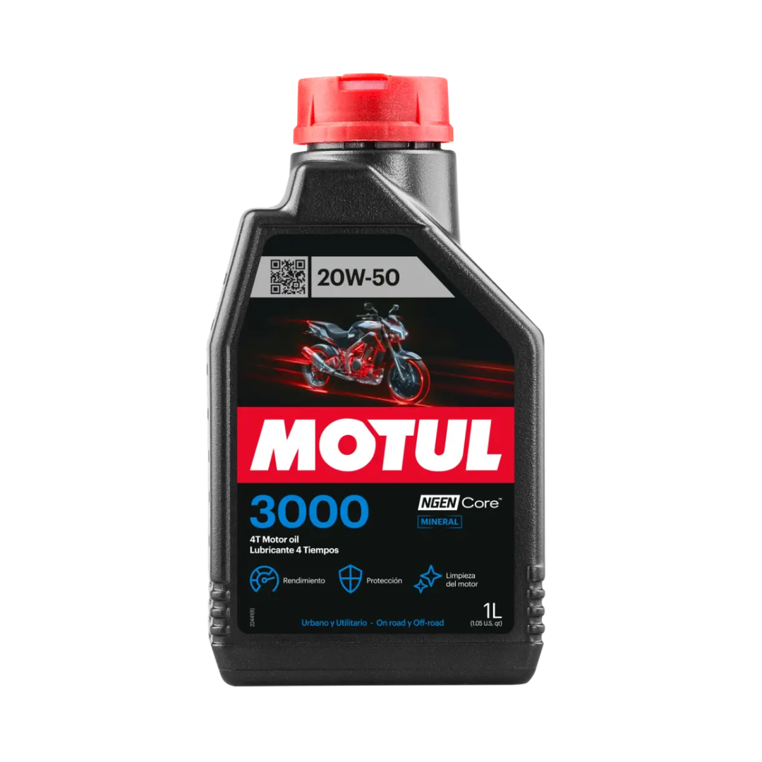 ACEITE MOTUL 3000 20W50 4T 1LT
