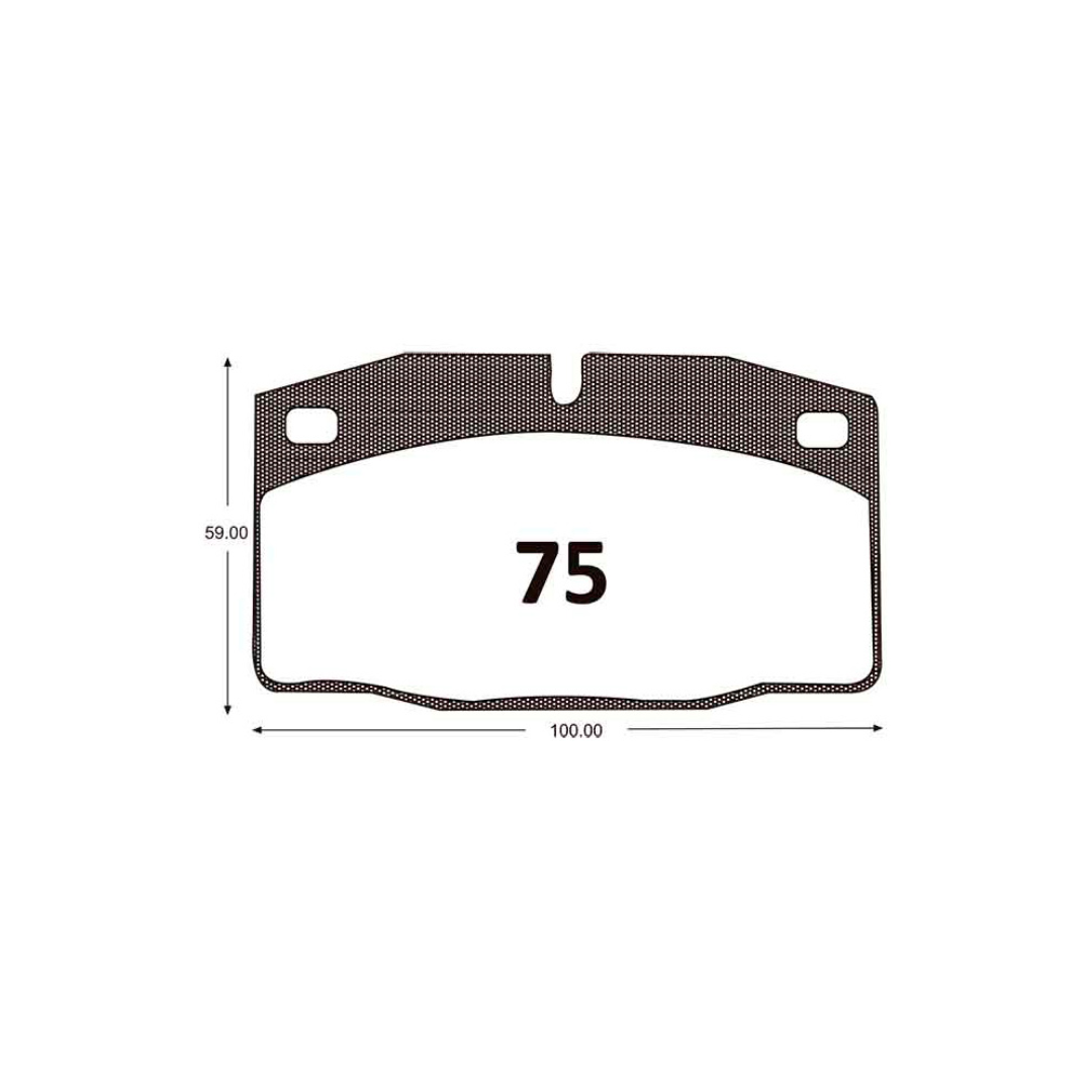 0075 PASTILLA DE FRENO DELANTERA DAEWOO RACER-NEXIA. ITAL