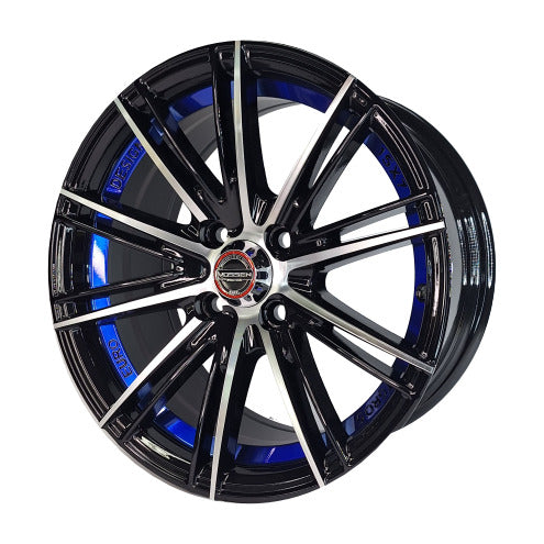 ARO 15X7.0" 4X100 ET30 YL8807 MB+UC (BLUE) (SET DE 4 LLANTAS)