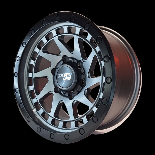 ARO 16X8.0" 6X139.7 ET0 8855 MATT GREY+ BLACK LIP (SET DE 4 LLANTAS)