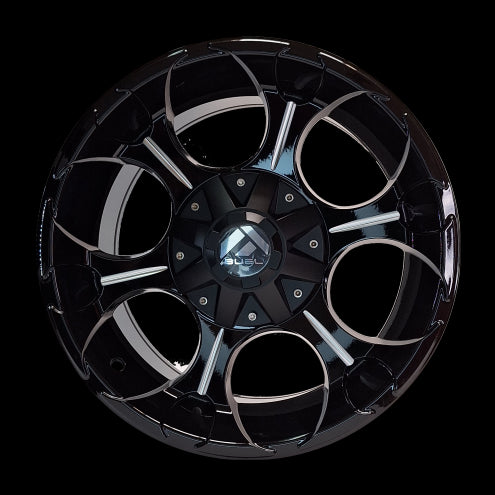 ARO 16X8.5" 6X139.7 ET5 AR889-1685 BLACK+MILLING RECESS (SET DE 4 LLANTAS)